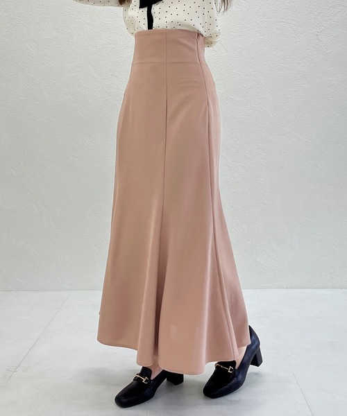 MISCH MASCH（ミッシュマッシュ）の「一部店舗限定 2025秋冬新作 ハイウエストマーメイドスカート（スカート・レディース・ブラック/ワイン/モカ・ﾌﾘ-）」の15枚目の写真