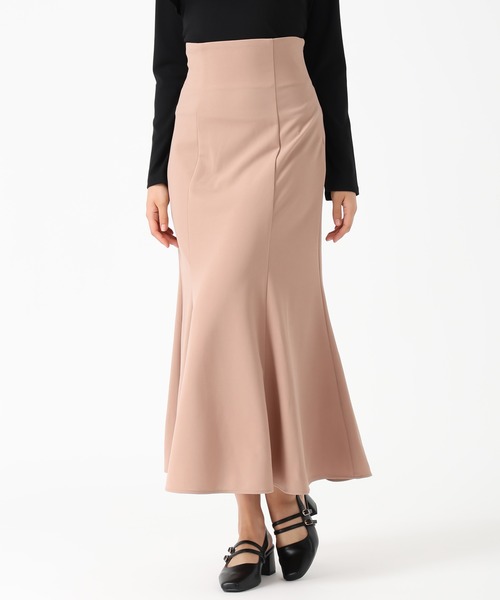 MISCH MASCH（ミッシュマッシュ）の「一部店舗限定 2025秋冬新作 ハイウエストマーメイドスカート（スカート・レディース・ブラック/ワイン/モカ・ﾌﾘ-）」の4枚目の写真