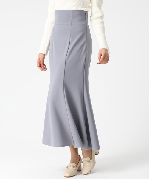 MISCH MASCH（ミッシュマッシュ）の「一部店舗限定 ハイウエストマーメイドスカート（スカート・レディース・ブラック/ワイン/モカ/ブルー・ﾌﾘ-）」の17枚目の写真