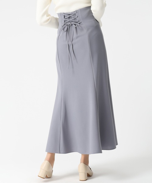 MISCH MASCH（ミッシュマッシュ）の「一部店舗限定 ハイウエストマーメイドスカート（スカート・レディース・ブラック/ワイン/モカ/ブルー・ﾌﾘ-）」の21枚目の写真