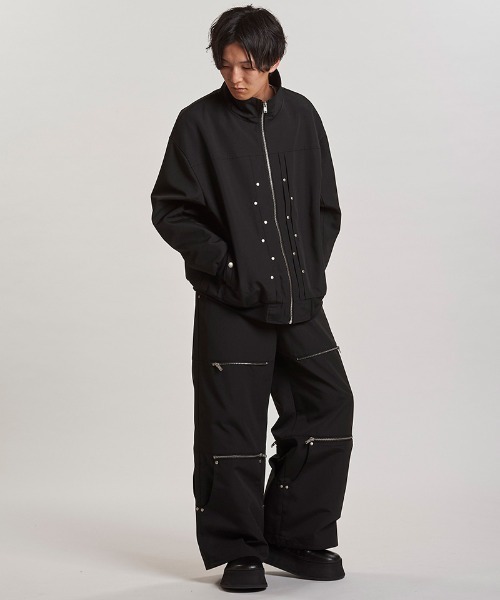 NO ID.(ノーアイディ)の「mj11074- リベットBIGトラックBLZ ブルゾン(857006-310B)(ブルゾン・メンズ・ブラック/グレー・ONE SIZE)」の16枚目の写真