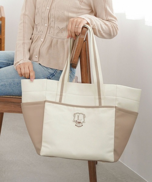 セール】木馬 エンブレム 刺繍 マザーズ キャンバス トートバッグ le