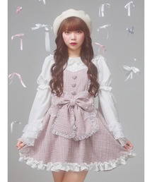 ♡Ank Rouge 明日カノ フリルプルオーバー スウェットワンピース♡ ♡Ank Rouge 明日カノ フリルプルオーバー スウェットワンピース