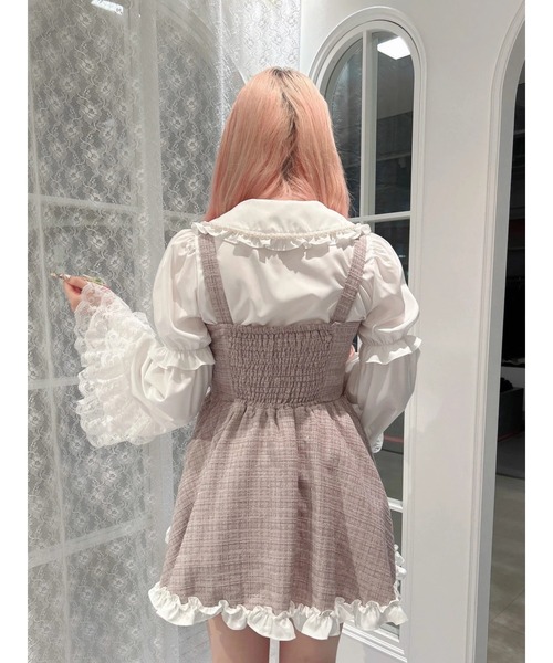 Ank Rouge（アンクルージュ）の「キラキラツイードお姫様ワンピース（ワンピース・レディース・ピンク/ブラック・M）」の22枚目の写真