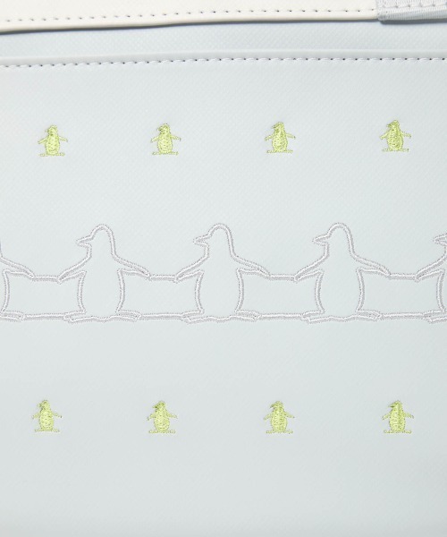 MUNSINGWEAR(マンシングウェア)の「合皮素材ペンギン刺繍カートバッグ(ゴルフグッズ・レディース・ブラック/ネイビー・F)」の12枚目の写真