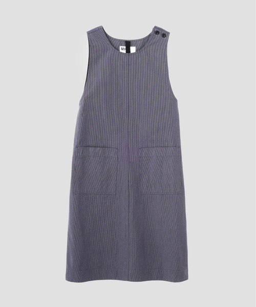 MHL.（エムエイチエル）の「HAIRLINE COTTON WOOL（ワンピース・レディース・ネイビー・1/2）」の3枚目の写真