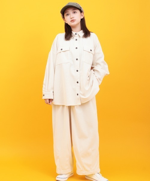 チチカカ(チチカカ)の「Orale! 太コーデュロイシャツジャケット(シャツ/ブラウス・レディース・ブルー/ブラック/アイボリー・FREE)」の11枚目の写真