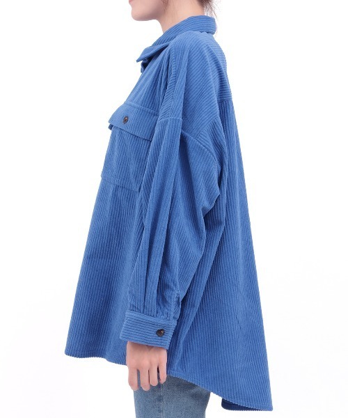 チチカカ(チチカカ)の「Orale! 太コーデュロイシャツジャケット(シャツ/ブラウス・レディース・ブルー/ブラック/アイボリー・FREE)」の16枚目の写真