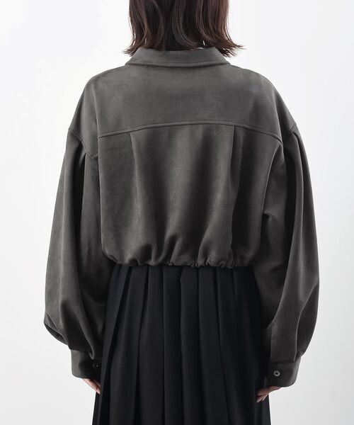 rps(アールピーエス)の「スエードポンチショートブルゾン(ブルゾン・レディース・グレイッシュベージュ/ブラウン/チャコールグレー・フリー)」の8枚目の写真