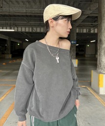 ワンショルダースウェットトップス