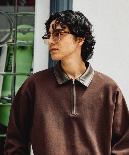 NIKO AND レザージャケット M ブラウン WEB限定】G1フェイクレザー