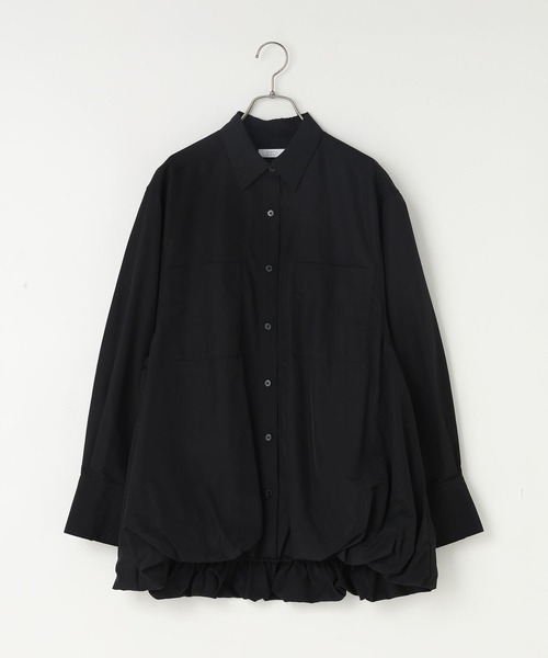 LOWRYS FARM（ローリーズファーム）の「バルーンチュニックシャツ　581116（シャツ/ブラウス・レディース・オフホワイト/ブラック・FREE）」の2枚目の写真