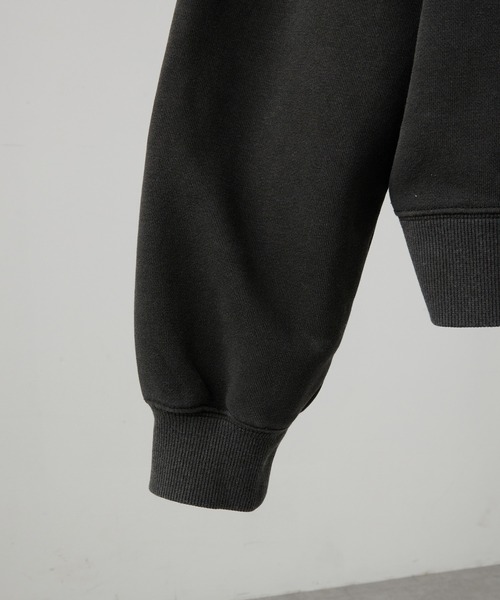 Alfred Alex（アルフレッドアレックス）の「【Alfred Alex】ヴィンテージ加工ピグメント パッチロゴダブルジップパーカー【セットアップ対応】（パーカー・メンズ・ダークブラウン/ブラック/チャコール/ブルー・L/M）」の21枚目の写真