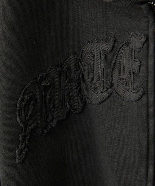 【セール】【Alfred Alex】ヴィンテージ加工ピグメント パッチロゴダブルジップパーカー【セットアップ対応】（パーカー）｜Alfred Alex（アルフレッドアレックス）