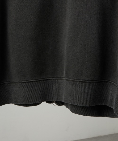 【セール】【Alfred Alex】ヴィンテージ加工ピグメント パッチロゴダブルジップパーカー【セットアップ対応】（パーカー）｜Alfred Alex（アルフレッドアレックス）