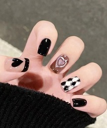 Bonjour Sagan（ボンジュールサガン）の「簡単にネイルチップ ハンドネイルチップ バタフライデザイン（ネイルシール/ネイルチップ）」