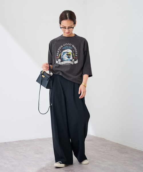 ドルガバ　ラグランサイクリングT GOOD ROCK SPEED モーターサイクルラグランT（Tシャツ