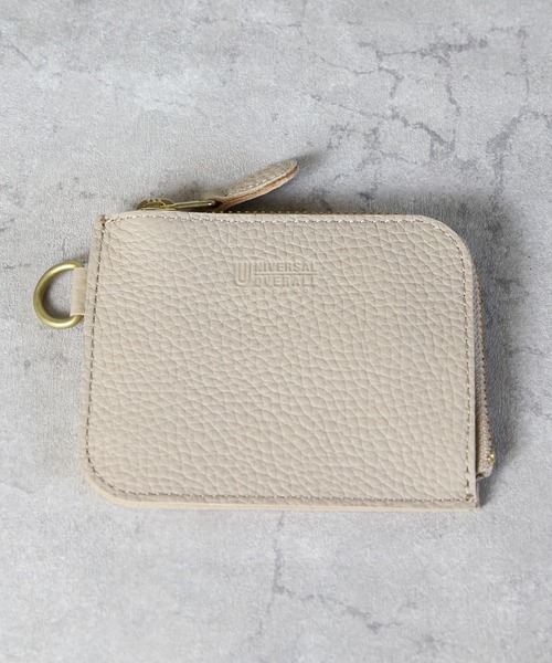 UNIVERSAL OVERALL(ユニバーサルオーバーオール)の「UNIVERSAL OVERALL シボレザーL型ジップウォレット(ショート)(財布・メンズ・オレンジ/ベージュ/グリーン/ブラック・FREE)」の2枚目の写真