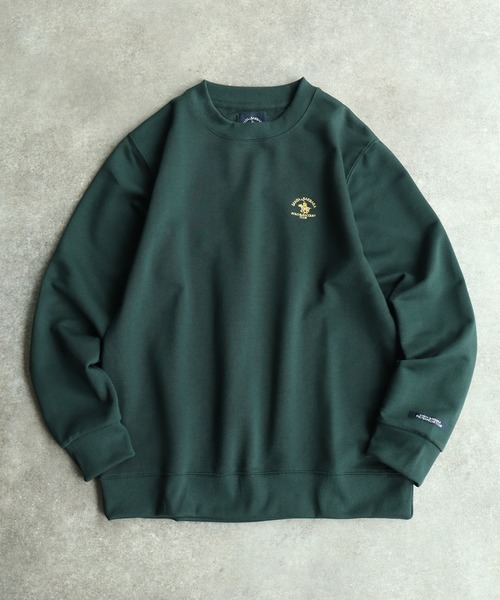 Santa Barbara Polo & Racquet Club(サンタ・バーバラ・ポロ & ラケット・クラブ)の「【Santa Barbara Polo & Racquet Club / サンタバーバラ ポロ & ラケット クラブ】ロゴ刺繍 クルーネック スウェット トレーナー(スウェット・メンズ・オートミール/グリーン/ネイビー/チャコールグレー・M/L/LL)」の1枚目の写真