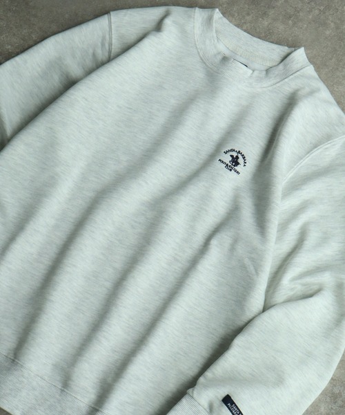 Santa Barbara Polo & Racquet Club(サンタ・バーバラ・ポロ & ラケット・クラブ)の「【Santa Barbara Polo & Racquet Club / サンタバーバラ ポロ & ラケット クラブ】ロゴ刺繍 クルーネック スウェット トレーナー(スウェット・メンズ・オートミール/グリーン/ネイビー/チャコールグレー・M/L/LL)」の12枚目の写真