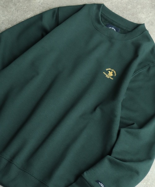 Santa Barbara Polo & Racquet Club(サンタ・バーバラ・ポロ & ラケット・クラブ)の「【Santa Barbara Polo & Racquet Club / サンタバーバラ ポロ & ラケット クラブ】ロゴ刺繍 クルーネック スウェット トレーナー(スウェット・メンズ・オートミール/グリーン/ネイビー/チャコールグレー・M/L/LL)」の8枚目の写真