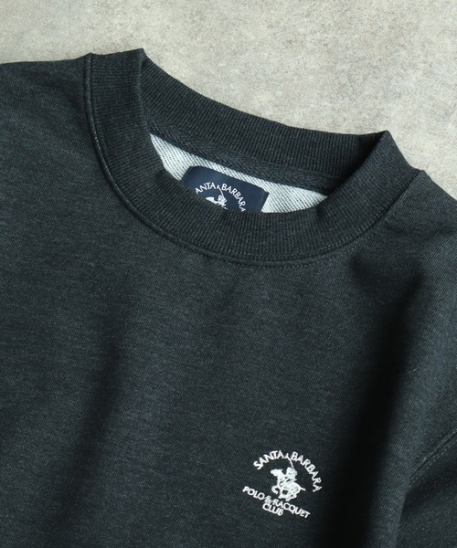 Santa Barbara Polo & Racquet Club(サンタ・バーバラ・ポロ & ラケット・クラブ)の「【Santa Barbara Polo & Racquet Club / サンタバーバラ ポロ & ラケット クラブ】ロゴ刺繍 クルーネック スウェット トレーナー(スウェット・メンズ・オートミール/グリーン/ネイビー/チャコールグレー・M/L/LL)」の7枚目の写真