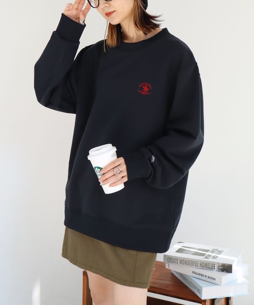 Santa Barbara Polo & Racquet Club(サンタ・バーバラ・ポロ & ラケット・クラブ)の「【Santa Barbara Polo & Racquet Club / サンタバーバラ ポロ & ラケット クラブ】ロゴ刺繍 クルーネック スウェット トレーナー(スウェット・メンズ・オートミール/グリーン/ネイビー/チャコールグレー・M/L/LL)」の22枚目の写真