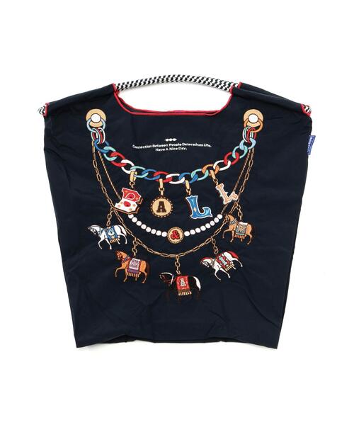 Ball&Chain(ボールアンドチェーン)の「Ball&Chain(ボールアンドチェーン) Horse Charm/Mサイズ(エコバッグ/サブバッグ・レディース・ネイビー/ベージュ/オレンジ・F)」の3枚目の写真