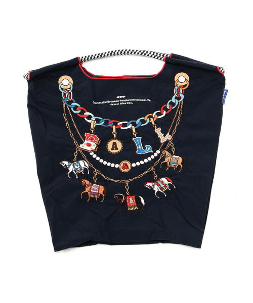 Ball&Chain（ボールアンドチェーン）の「Ball&Chain(ボールアンドチェーン) Horse Charm/Mサイズ（エコバッグ/サブバッグ・レディース・ネイビー/ベージュ/オレンジ・F）」の3枚目の写真