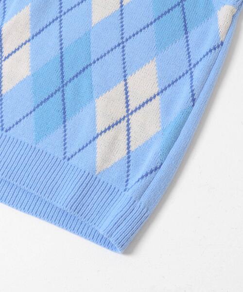 ITEMS URBANRESEARCH(アイテムズ アーバンリサーチ)の「ウール混アーガイルVネックニットベスト(ベスト・メンズ・ブルー/ブラック・LARGE/MEDIUM)」の9枚目の写真