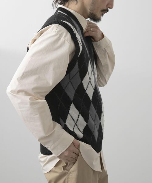 ITEMS URBANRESEARCH(アイテムズ アーバンリサーチ)の「ウール混アーガイルVネックニットベスト(ベスト・メンズ・ブルー/ブラック・LARGE/MEDIUM)」の11枚目の写真