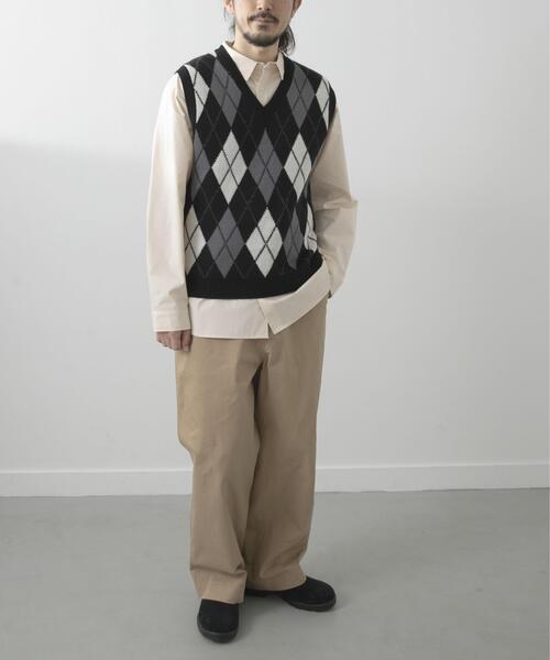 ITEMS URBANRESEARCH(アイテムズ アーバンリサーチ)の「ウール混アーガイルVネックニットベスト(ベスト・メンズ・ブルー/ブラック・LARGE/MEDIUM)」の13枚目の写真