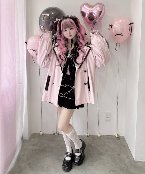 【美品】チェスティ　レザージャケット　ライダース　フリル　ピンク　1 M 美品】チェスティ レザージャケット ライダース フリル ピンク 1