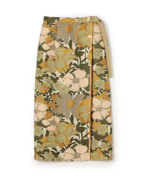 美品 トゥモローランド ボールジィ 2,5万 イエローのラップスカート Z297 美品 トゥモローランド ボールジィ 2,5万 イエローのラップ