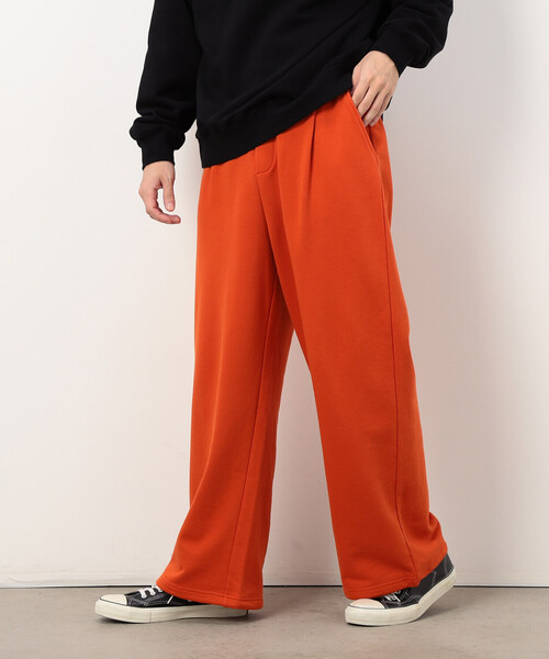 Purple&Yellow（パープルアンドイエロー）の「裏毛 ワイドパンツ（その他パンツ・メンズ・ブラック/グレー/オレンジ・LARGE/MEDIUM/SMALL/X-SMALL）」の3枚目の写真