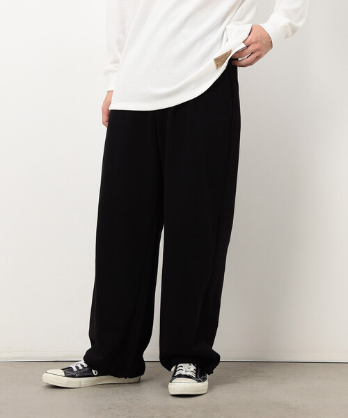 Purple&Yellow（パープルアンドイエロー）の「裏毛 ワイドパンツ（その他パンツ・メンズ・ブラック/グレー/オレンジ・LARGE/MEDIUM/SMALL/X-SMALL）」の2枚目の写真