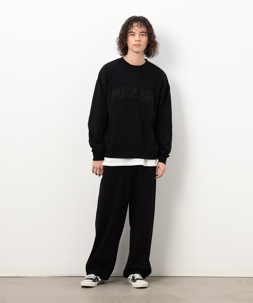 Purple&Yellow（パープルアンドイエロー）の「裏毛 ワイドパンツ（その他パンツ・メンズ・ブラック/グレー/オレンジ・LARGE/MEDIUM/SMALL/X-SMALL）」の5枚目の写真