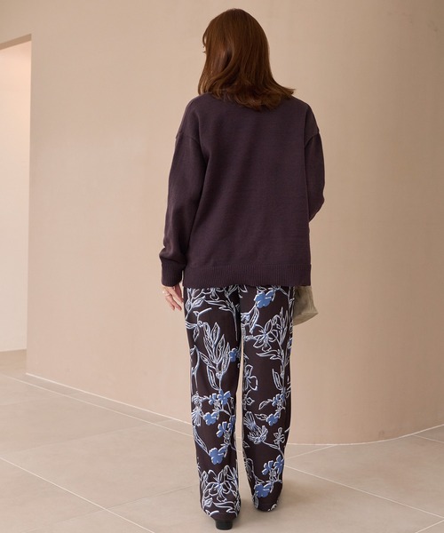 LAVEANGE（ラビアンジェ）の「【洗える】スキッパーニットカーデ（カーディガン/ボレロ・レディース・イエロー/ブラウン/ブラック・F/3L/4L）」の4枚目の写真