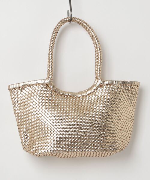 MAISON mou(メゾンムー)の「【Swaraj/スワラージ】ゴートメッシュトートバッグ(手編み)ゴールド(トートバッグ・レディース・ゴールド・FREE)」の2枚目の写真