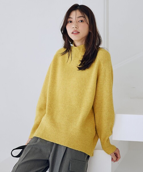 セール】【LEE掲載】ハイネックウィンターニット（ニット/セーター