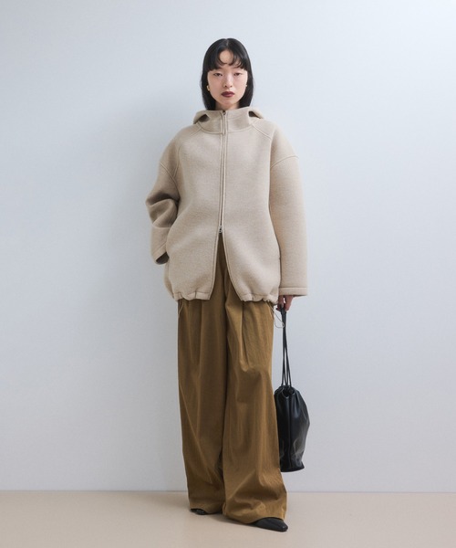 セール】【WEB限定】メランジボンディングフーディーブルゾン