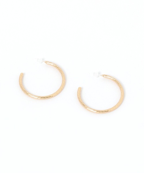 LAKOLE（ラコレ）の「スジフープ30樹脂ポストピアス / 592902（ピアス（両耳用）・レディース・その他1/その他2・FREE）」の2枚目の写真