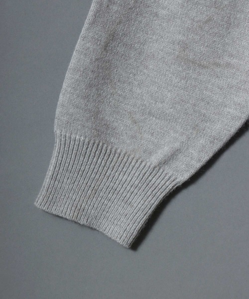 ANPAS(アンパス)の「Hand-Stitched Motif Knit Sweater/モチーフハンドステッチニット クルーネックセーター ユニセックス メンズ レディース(ニット/セーター・メンズ・グレー系2/ブラック系2/ネイビー系2/ブラック系1/グレー系1/ネイビー系1・M/L)」の16枚目の写真