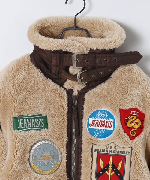 AVIREX（アヴィレックス）の「【AVIREX×JEANASIS】ボア B-3/588586（ミリタリージャケット・レディース・グレー系その他/ベージュ系その他・FREE）」の6枚目の写真