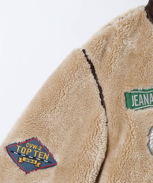 AVIREX（アヴィレックス）の「【AVIREX×JEANASIS】ボア B-3/588586（ミリタリージャケット・レディース・グレー系その他/ベージュ系その他・FREE）」の10枚目の写真