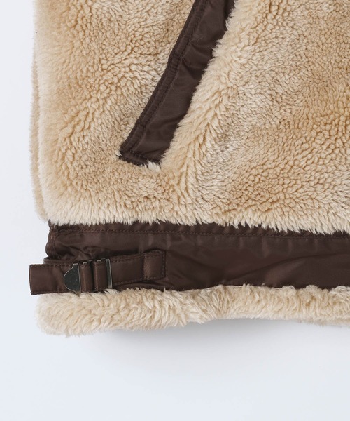 AVIREX（アヴィレックス）の「【AVIREX×JEANASIS】ボア B-3/588586（ミリタリージャケット・レディース・グレー系その他/ベージュ系その他・FREE）」の11枚目の写真