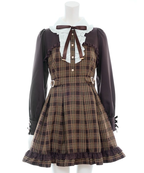 【新品未使用】Secret Honey ハートバックル付ボレロ風長袖ワンピース セール】ハートバックル付ボレロ風長袖ワンピース（ワンピース