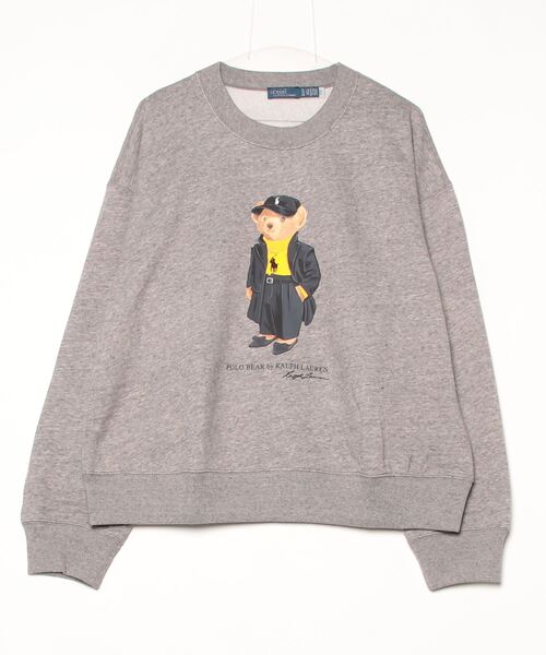 ✨希少美品✨ポロラルフローレン 現行 クルーネックスウェット ベージュ Polo ベア フリース クルーネック（スウェット）｜POLO RALPH