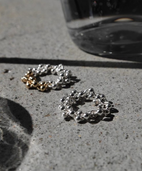 Soierie（ソワリー）の「ポム チェーン シンプル リング / Pome chain simple ring（リング・レディース・シルバー/シルバー×ゴールド・S/L）」の5枚目の写真