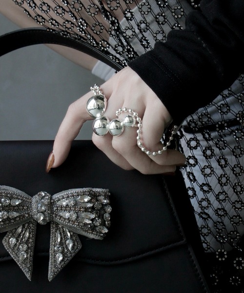 Soierie（ソワリー）の「ポム チェーン シンプル リング / Pome chain simple ring（リング・レディース・シルバー/シルバー×ゴールド・S/L）」の14枚目の写真